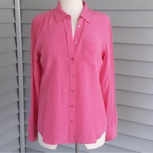 💖 Pink Silk Blouse from Equipment